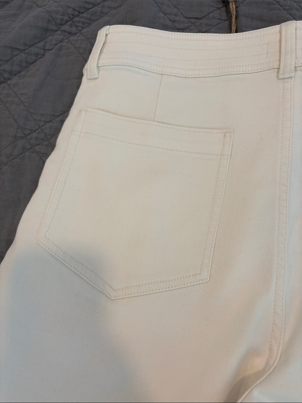 NWT Faherty Stretch Terry Harbor Pants in Egret - Picture 7 of 10